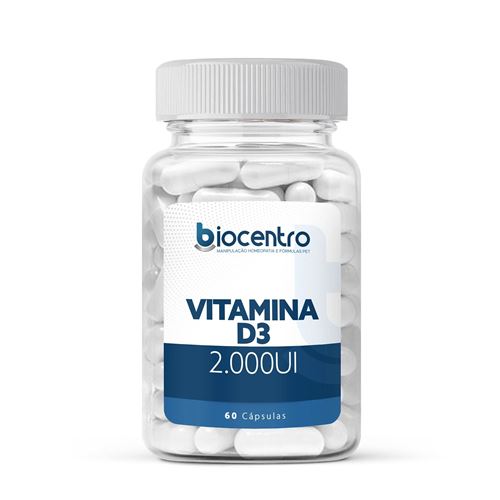 Vitamina D3 2.000 UI 60 Cápsulas