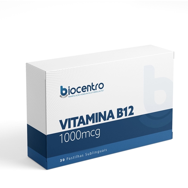 Vitamina B12 1000mcg 30 Pastilhas Sublinguais