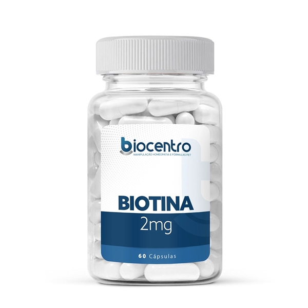 Biotina 2mg 60 Cápsulas