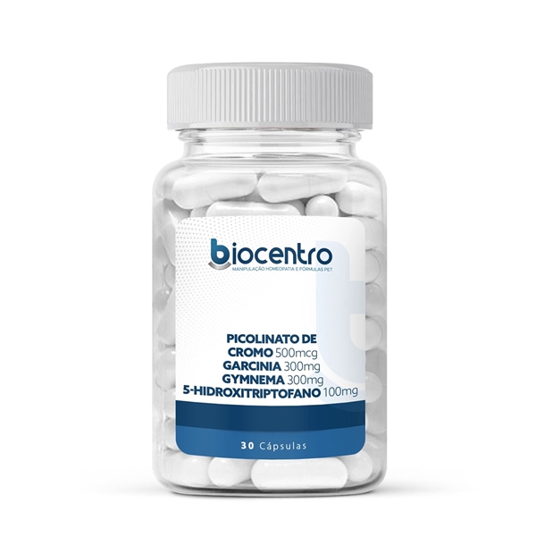 Picolinato de Cromo 500mcg, Garcinia 300mg e associações 30 Cápsulas