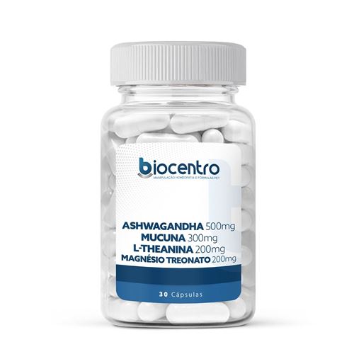 Ashwagandha 500mg, Mucuna 300mg e associações 30 Cápsulas